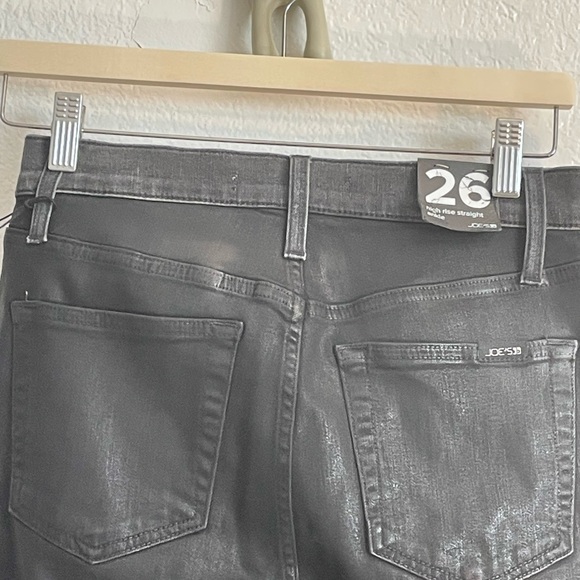 JOE'S Woman SEDNA High Rise Straight Ankle Coated Two Tone Jeans Size: 26 - Picture 4 of 8